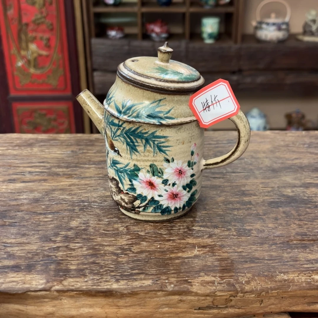 柴烧手工手绘陶瓷