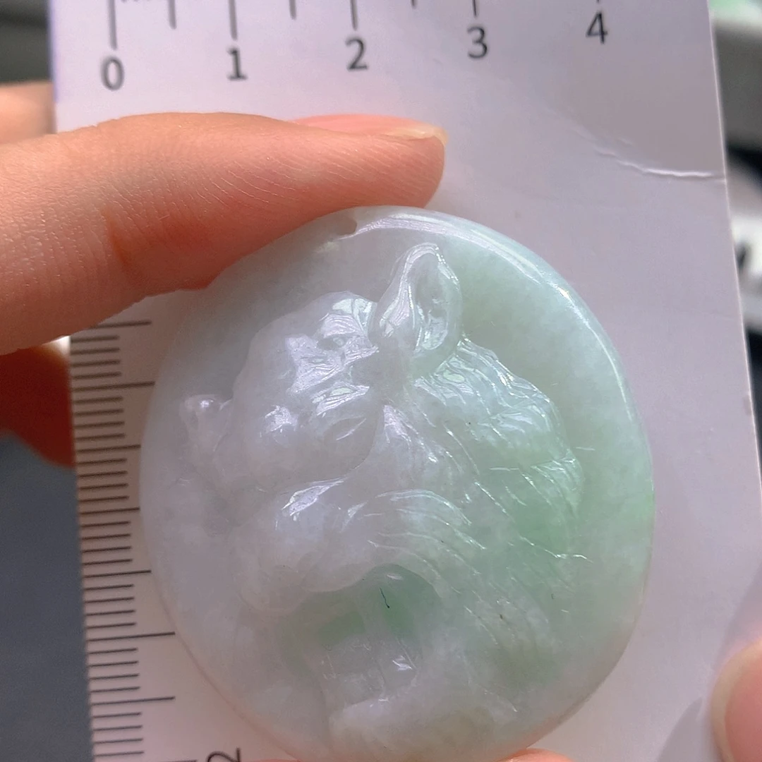 翡翠未镶嵌颈饰翡翠（微瑕