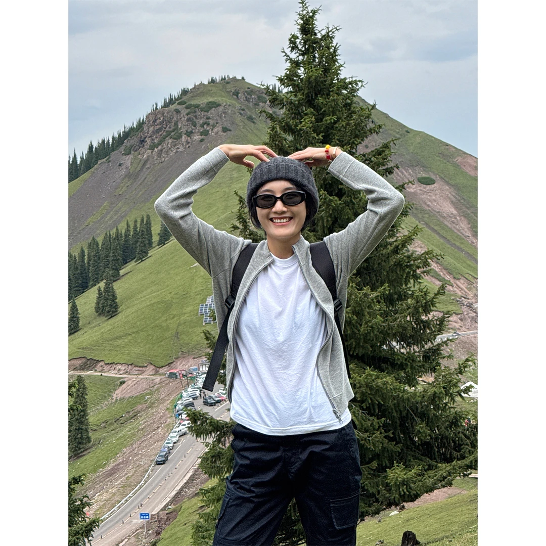 LANGQING 简约舒适修身显瘦羊毛混纺开衫44120#