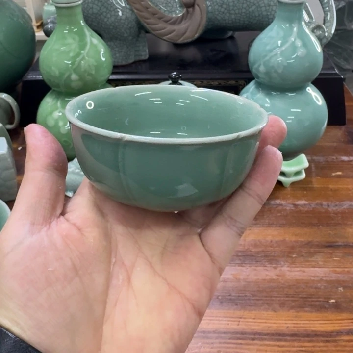 龙泉青瓷茶具微瑕5103