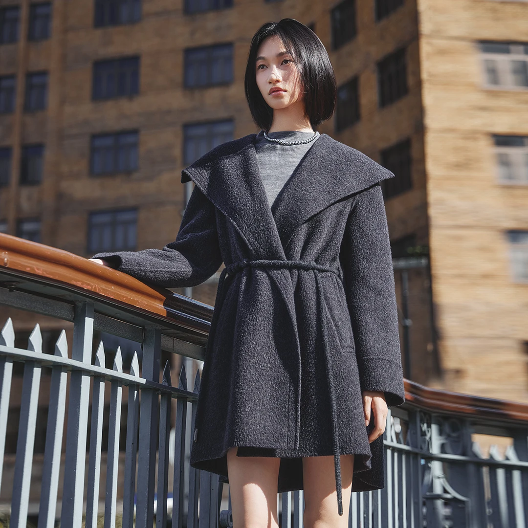 【小铃铛】秋冬新款双面呢大衣R373697