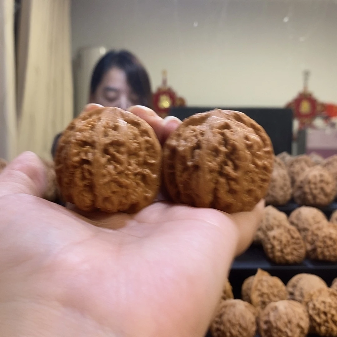 把件文玩核桃42大粗筋有黄打底了