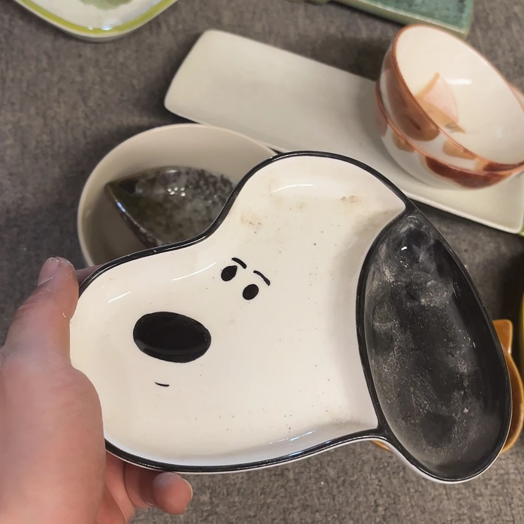 瓷帕恰狗早餐盘一个