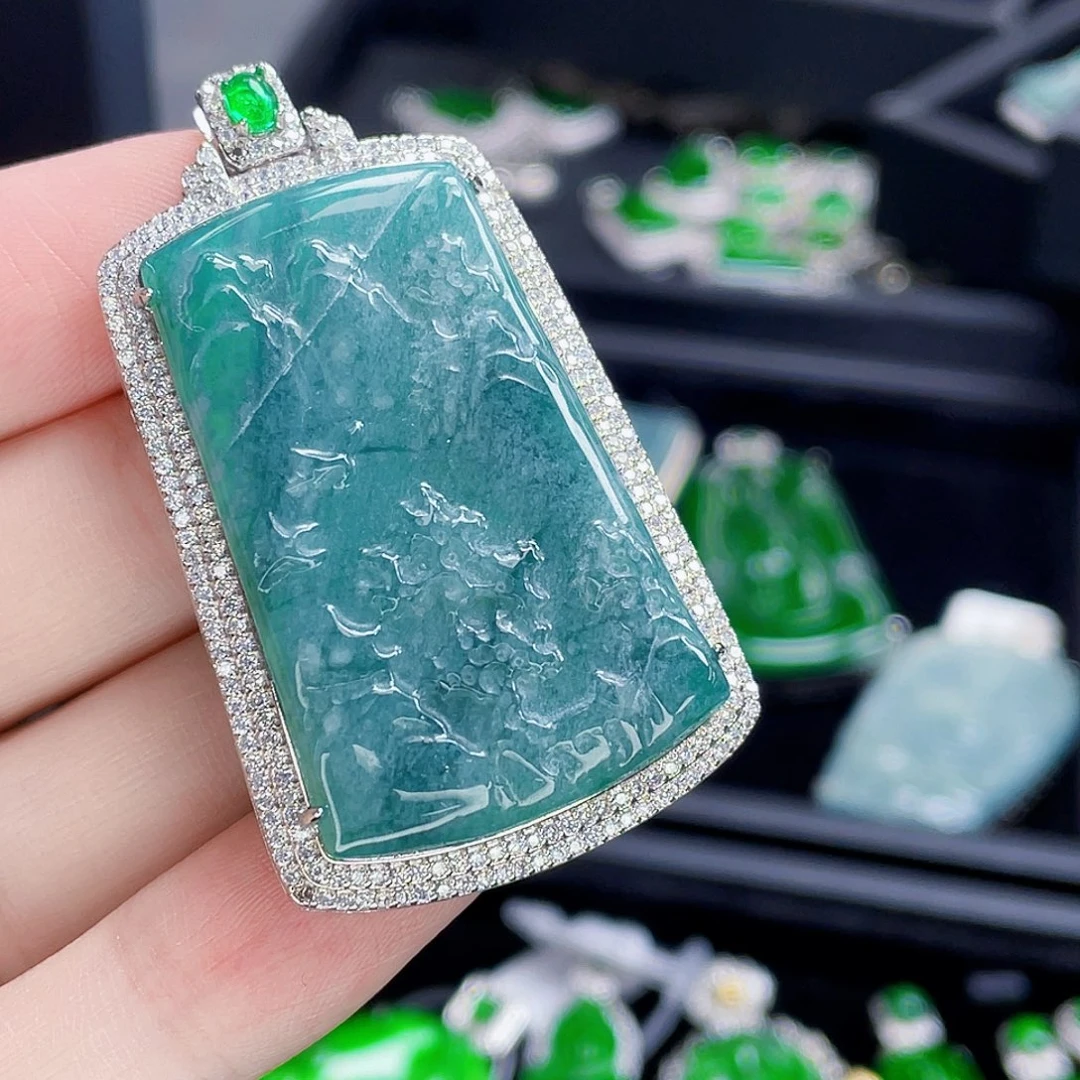 翡翠未镶嵌吊坠(不含链)