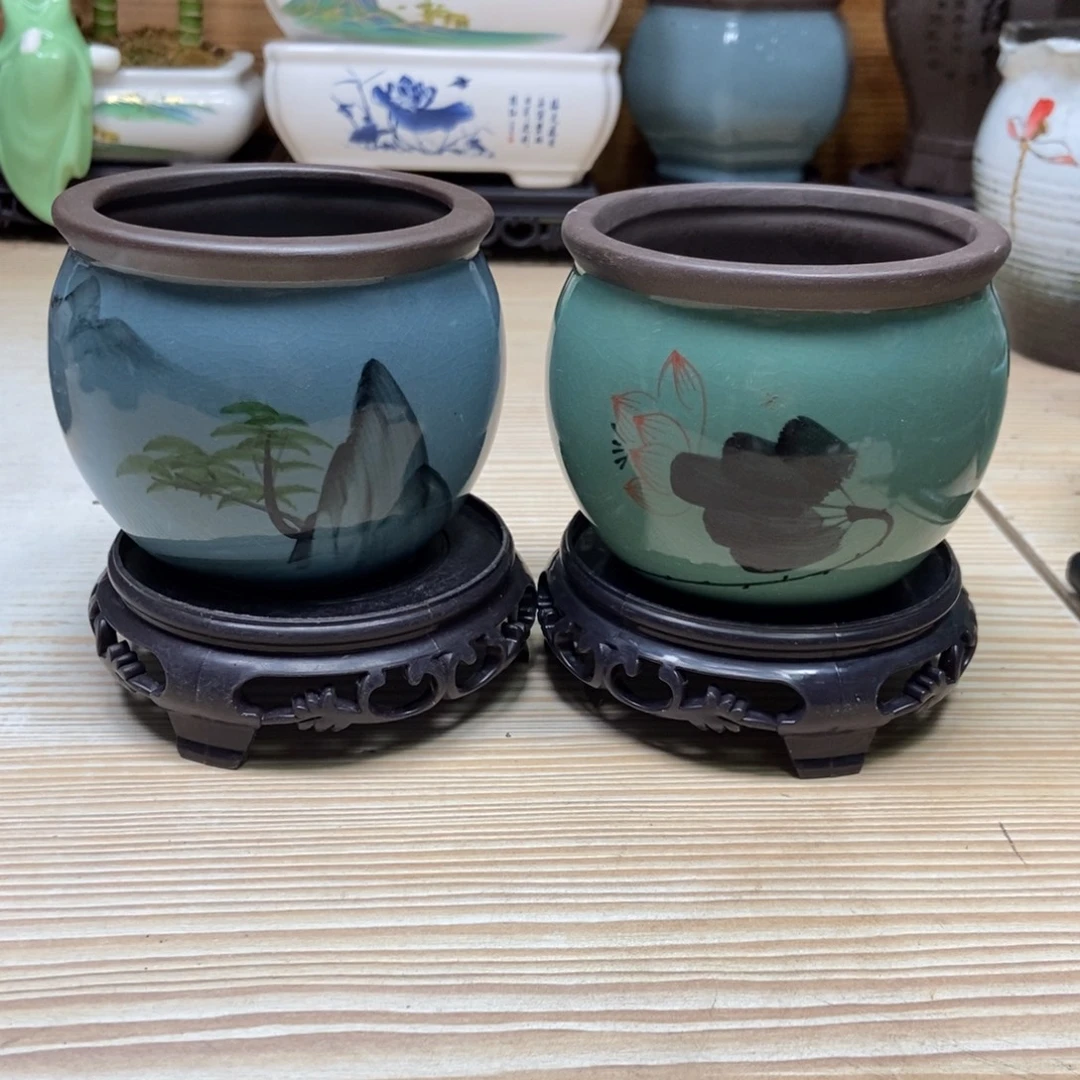 瓷片陶瓷花盆陶瓷艺术