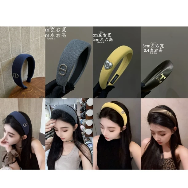 定制款高级感韩欧美风网红发箍发饰轻奢复古法式