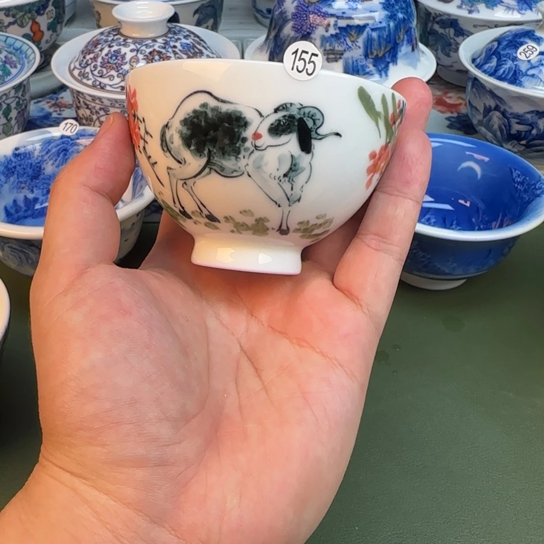 彦祖纯手工手绘茶具155
