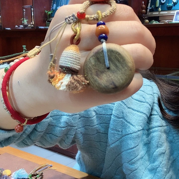 玉手工编绳挂件男女款