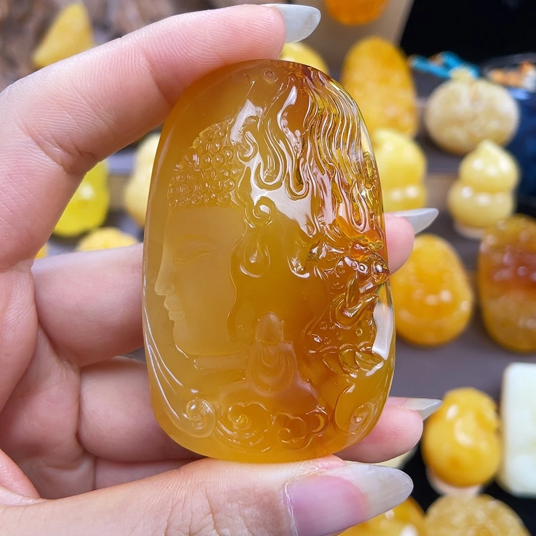 琥珀未镶嵌珠宝奇石