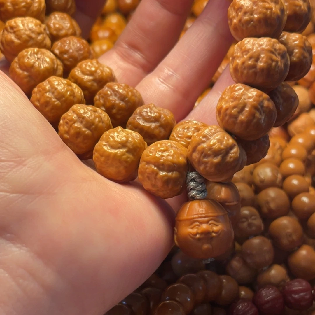 红***滚吊坠猴头核桃禅宗