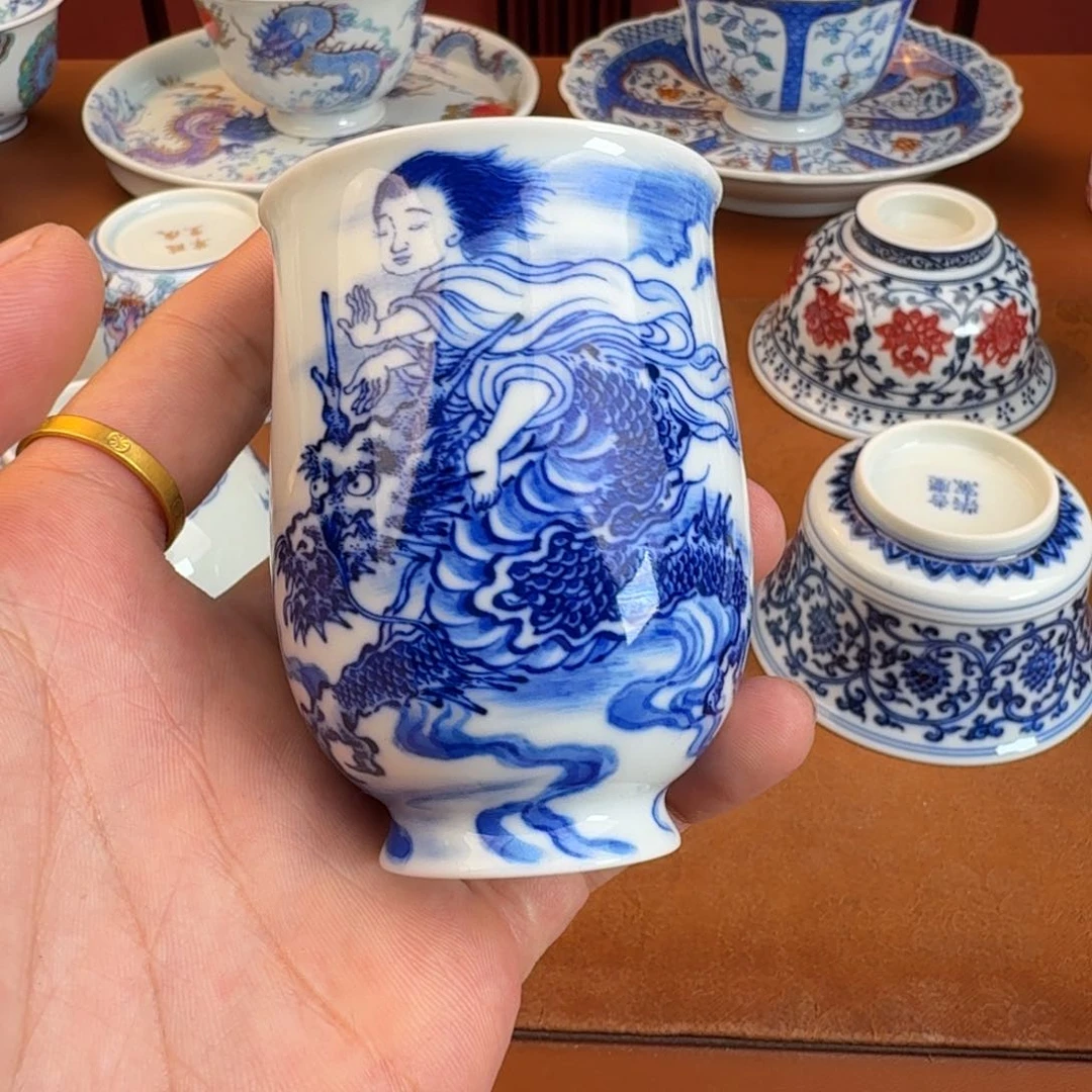 大***9瓷片景德镇瓷器手工手绘