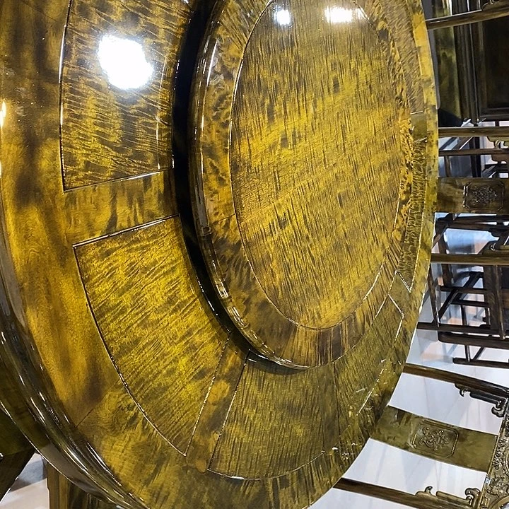 楠木圆餐桌七件套1.38米