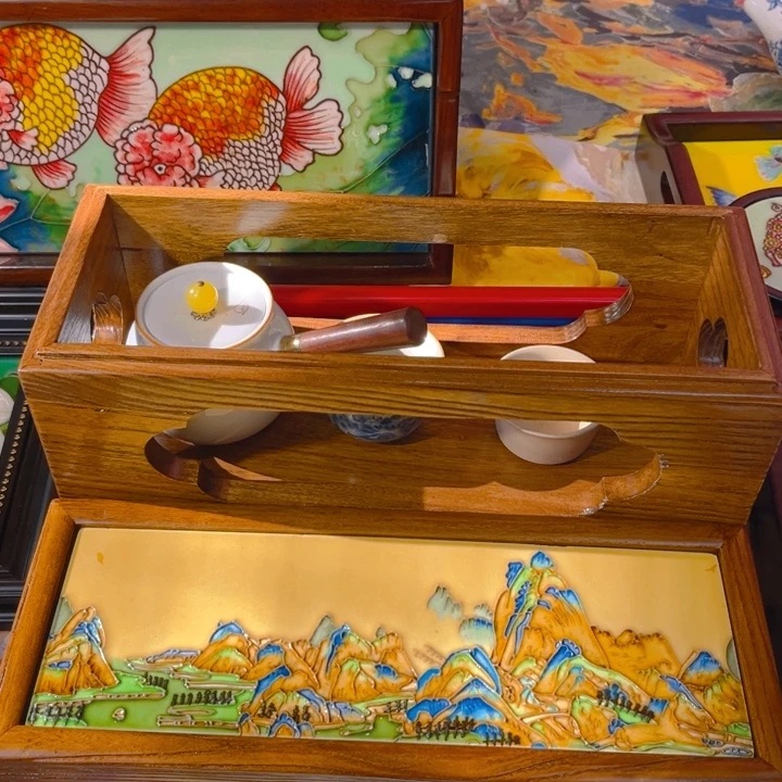 木瓷板画艺术作品