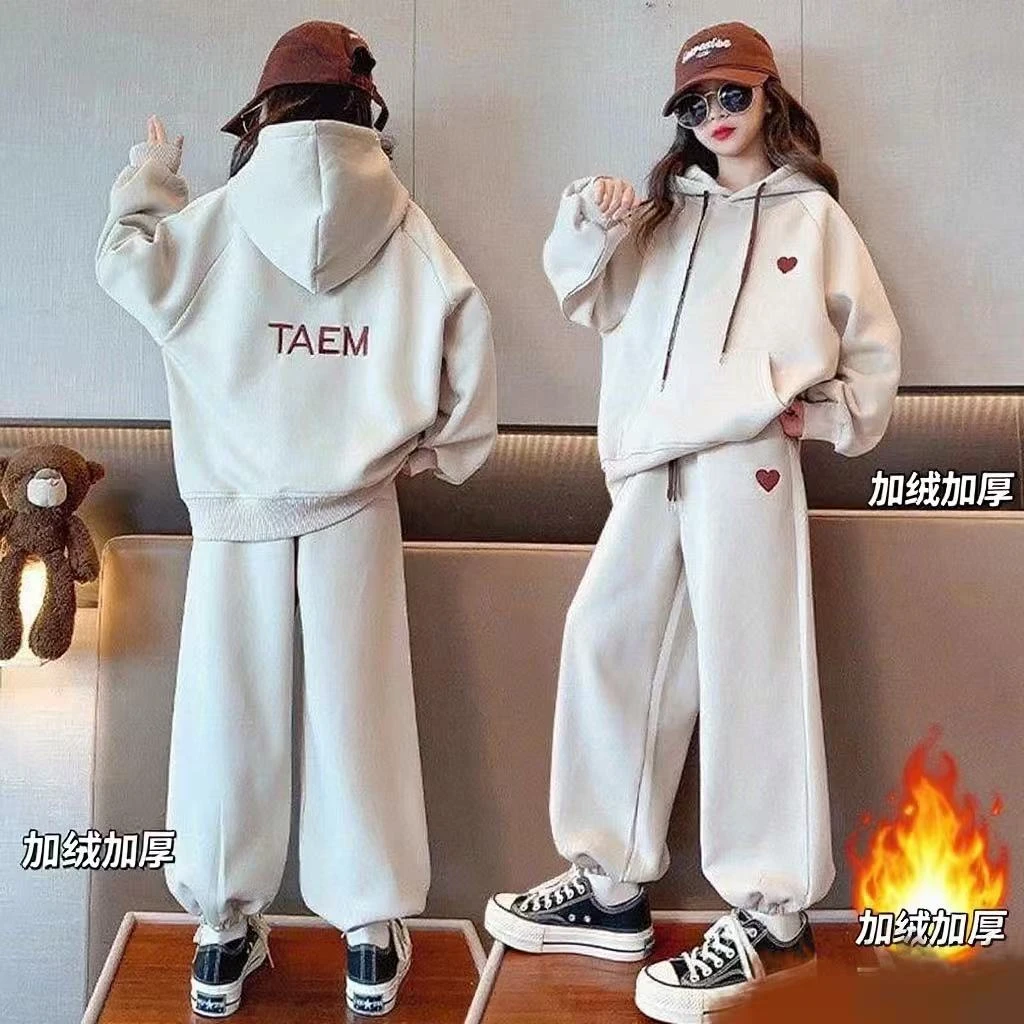 女童套装春秋2025新款女童装儿童秋季卫衣运动服大童女孩秋装衣服