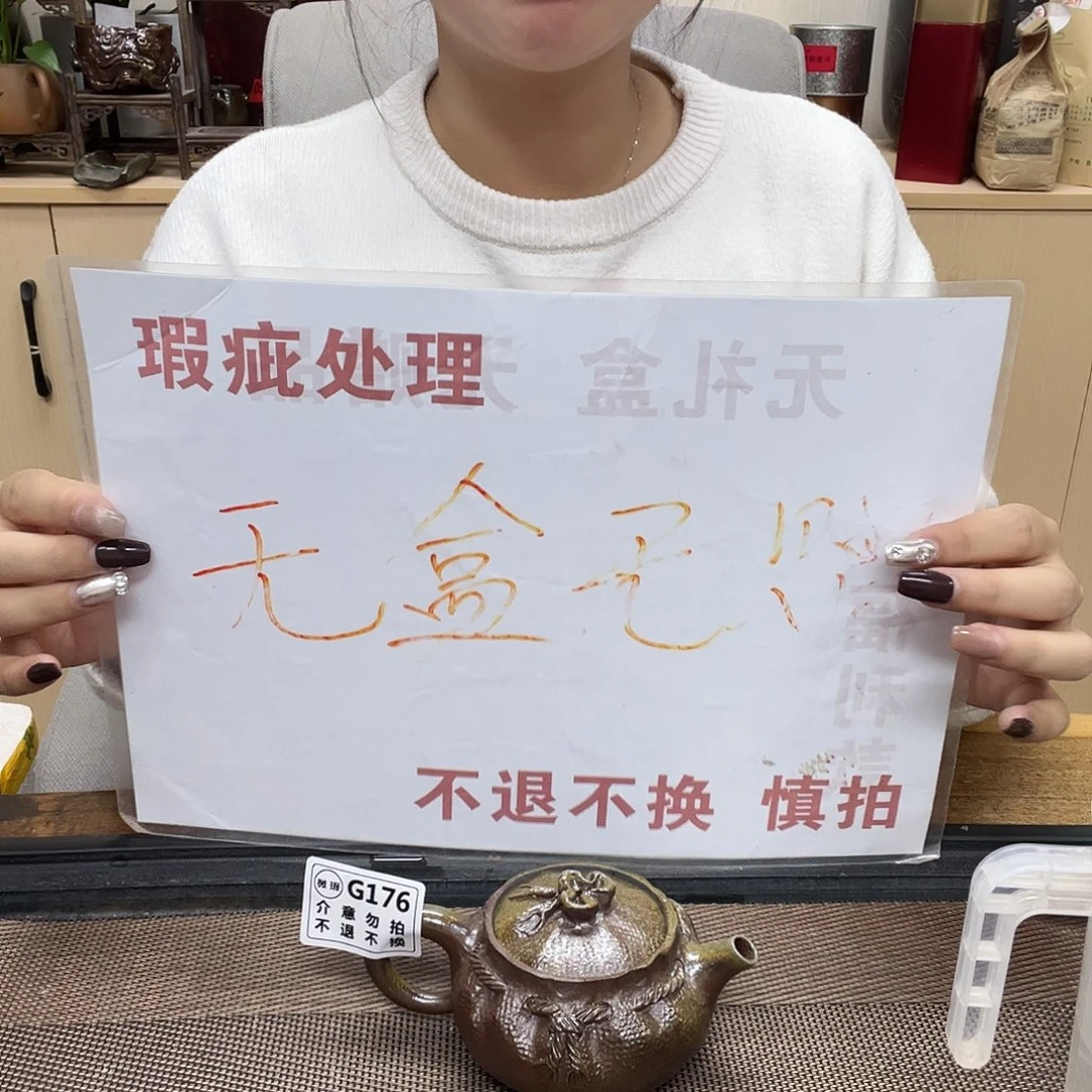 壶176老韩坭兴陶（0.0）微瑕钱袋壶