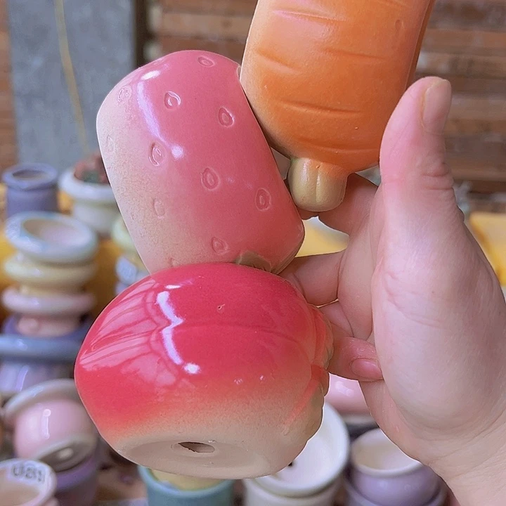 红陶陶瓷花盆当场满12包邮