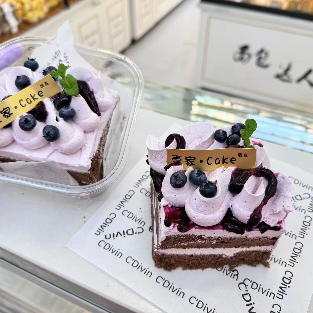 蓝莓切块蛋糕早餐蛋糕整箱