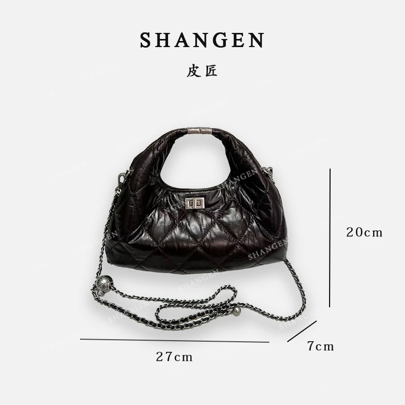 【尚恩CC】ZT-D7096-美式咖-轻奢时尚女士新款手提单肩斜挎包