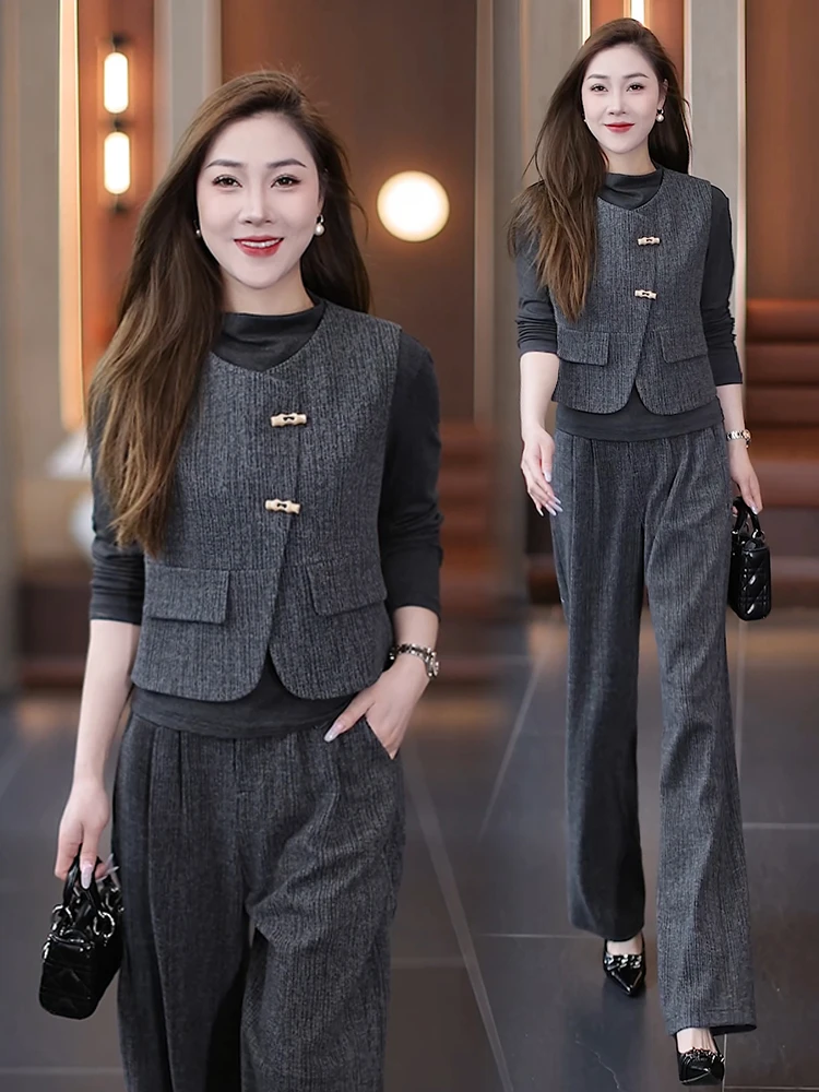 时尚高级感套装女2025春季新款洋法财阀千金小香风秋冬加厚套装