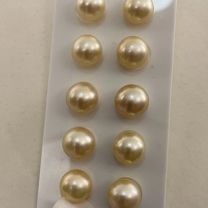 未镶嵌耳饰海水珍珠12-13多样性发一件