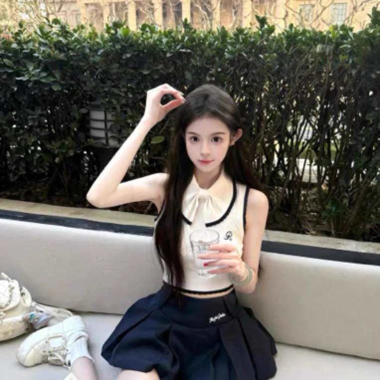 减龄百褶裙学院风