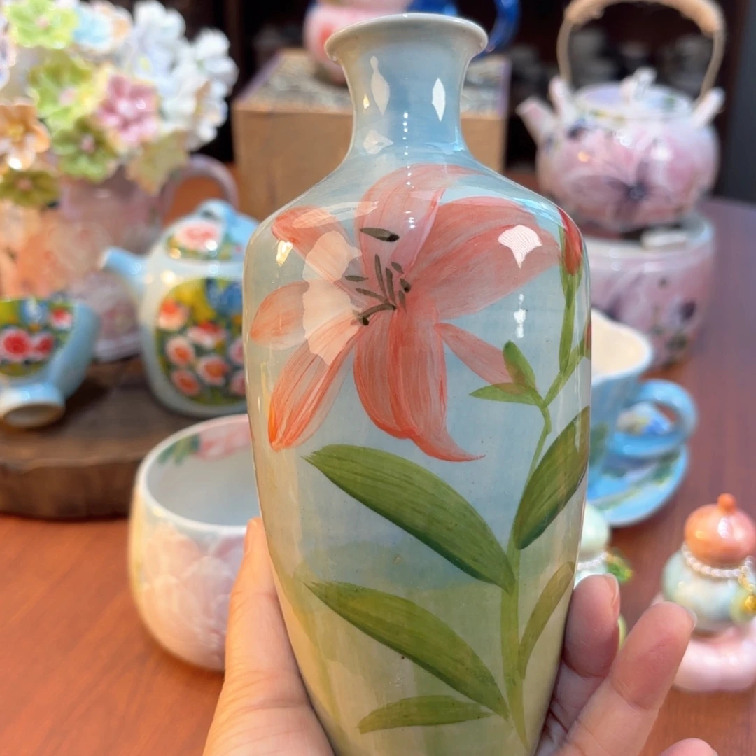景德镇手绘高温釉下彩陶瓷茶具