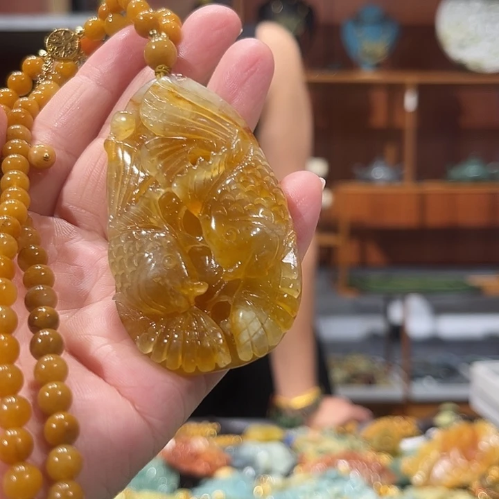 未镶嵌岫玉毛衣链