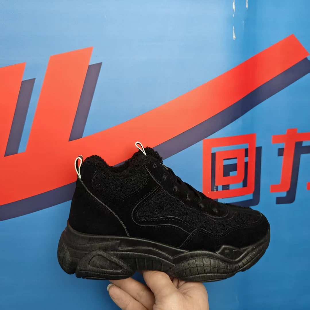 Warrior/回力女鞋冬季加绒二棉鞋2025新款小白鞋加厚保暖冬鞋319