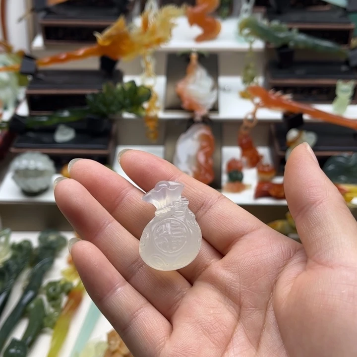 蛇纹石玉未镶嵌岫玉发簪