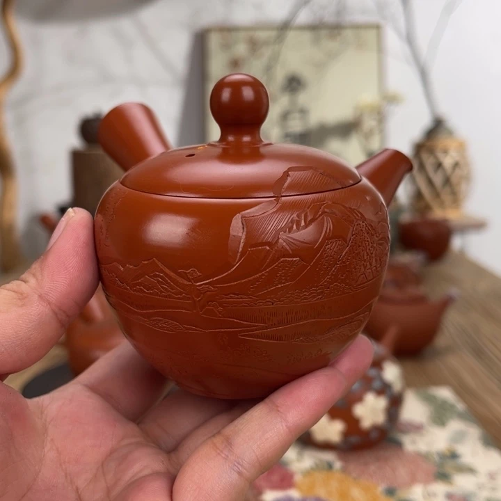 你***谁常滑舜园手作茶壶