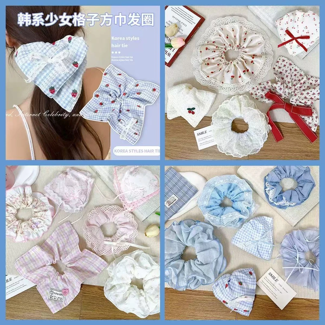 【重工发圈对对碰】韩系新款发圈扎发温柔仙气质大肠发圈高级感发饰