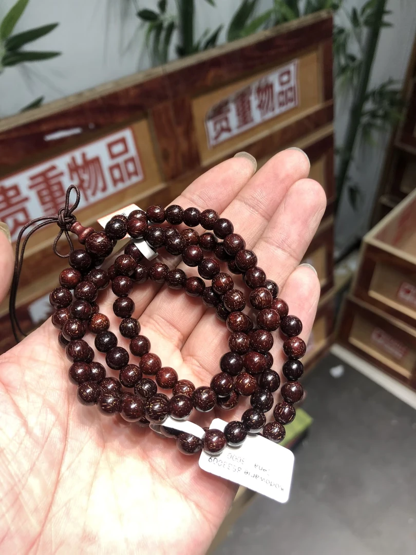 紫檀多圈手串无礼盒STJ049