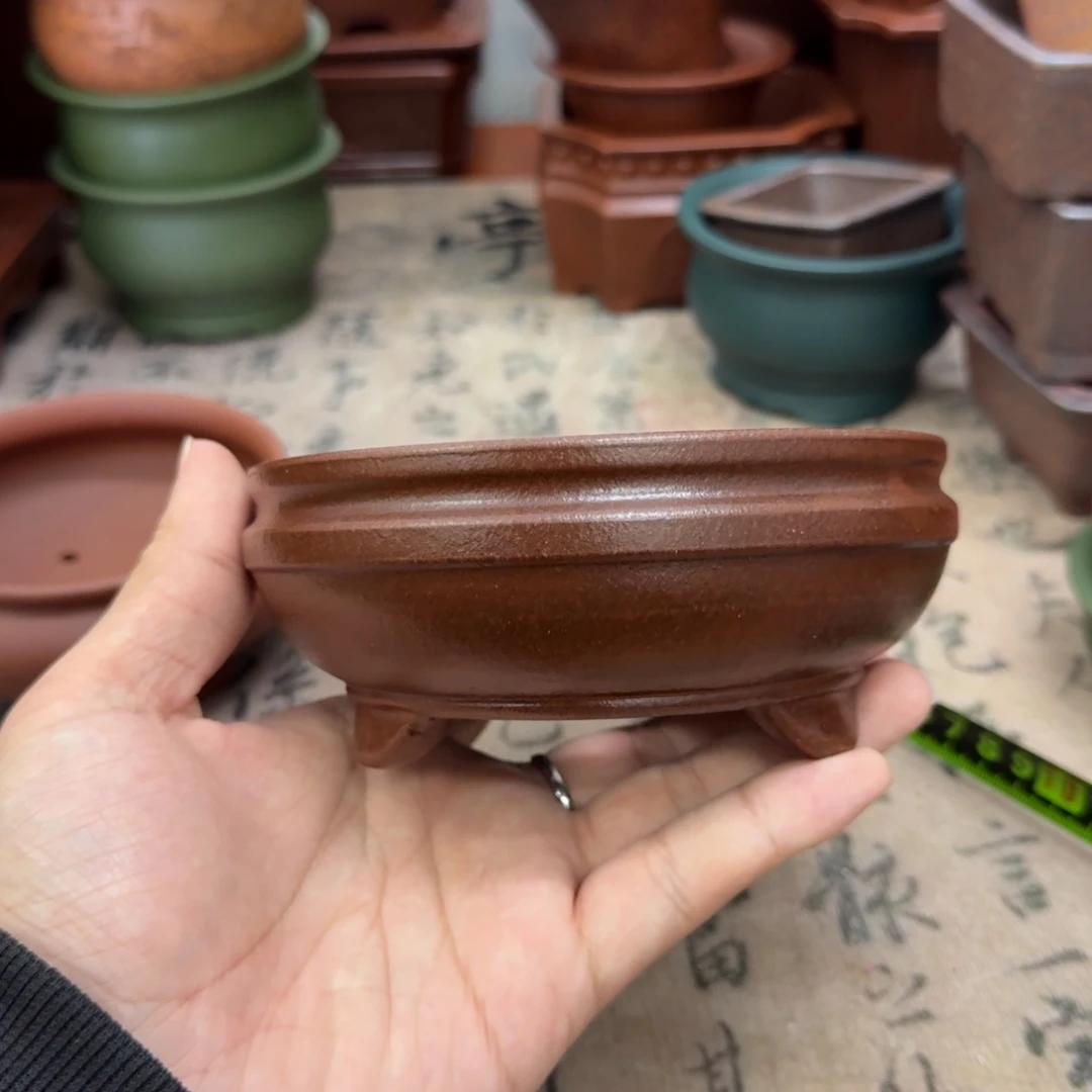 紫砂花盆宜兴紫砂正品11x4