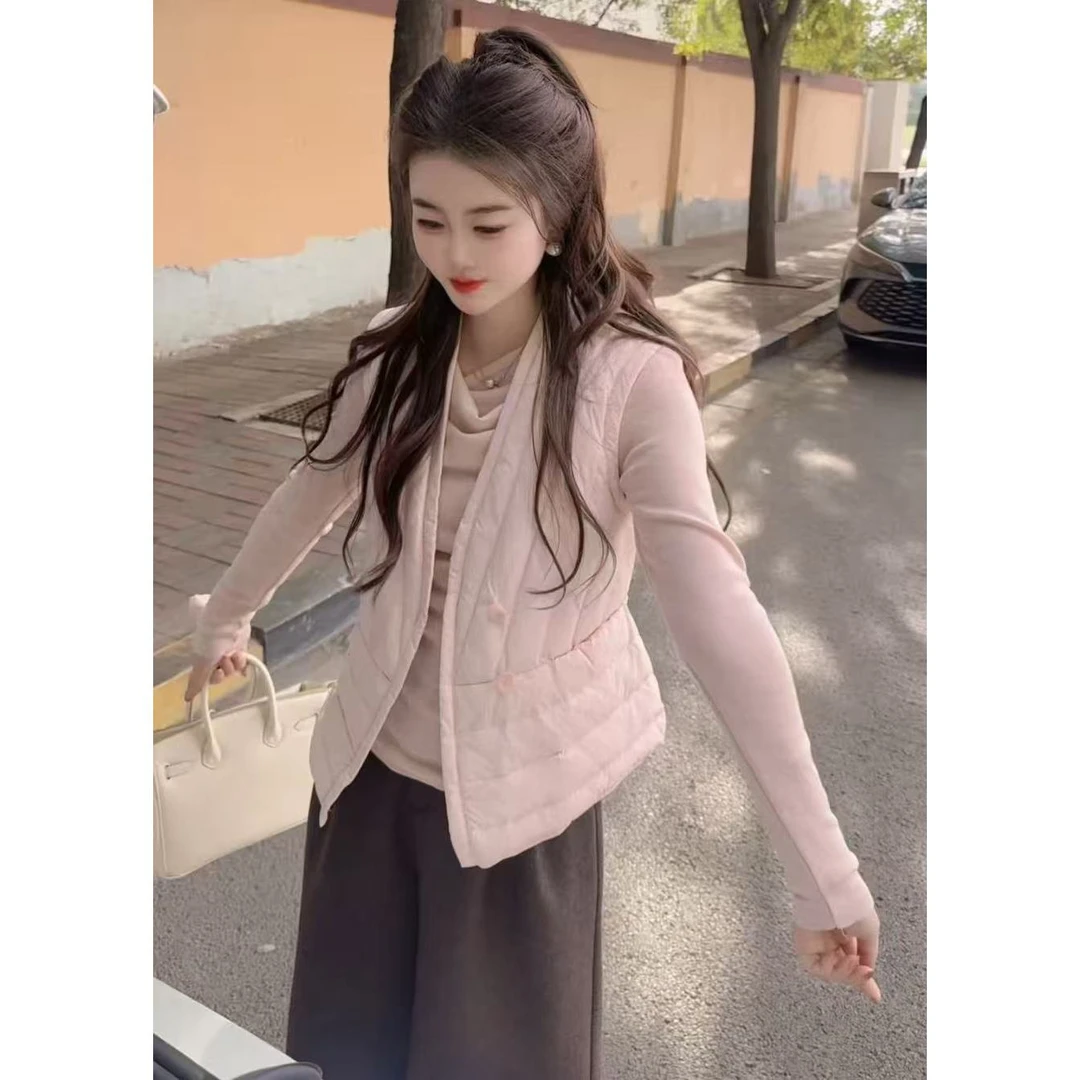 『奶油慕斯X』设计显瘦百搭时尚羽绒马甲8811