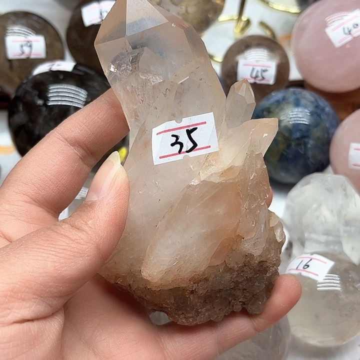水晶326克白水晶晶簇未镶嵌