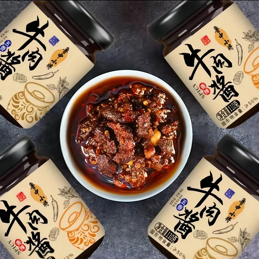 【拍一发6瓶】香辣牛肉酱下饭酱五香牛肉酱110g*6