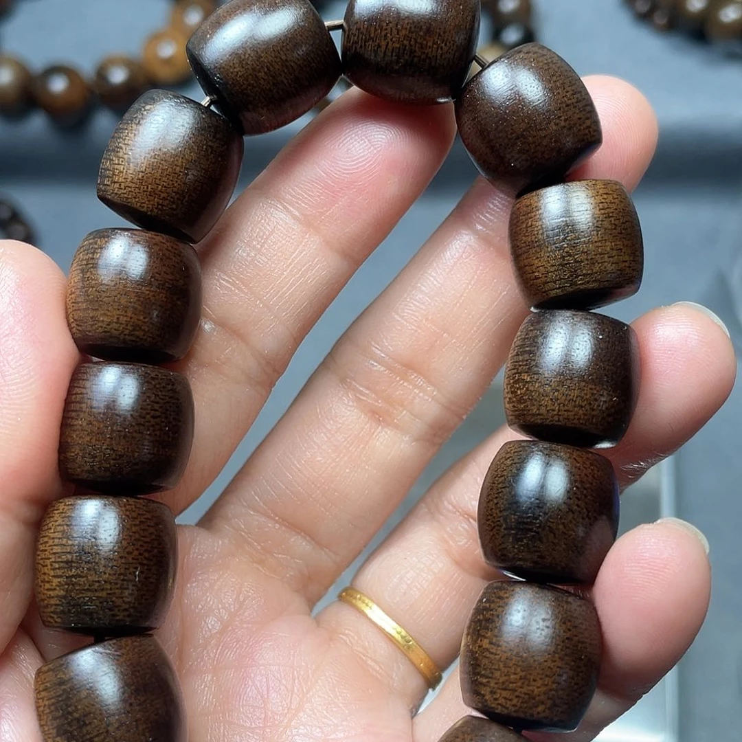 沉香手串芽庄白棋1.5