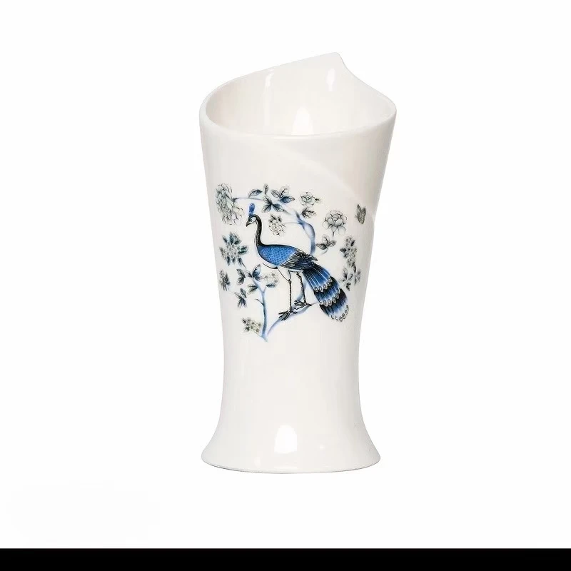 WJ-孔雀筷子筒陶瓷