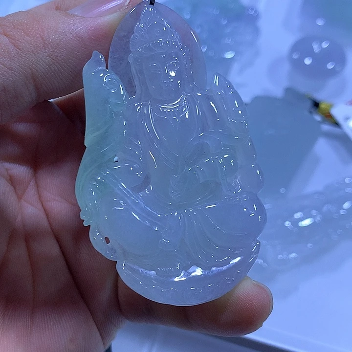 颈饰未镶嵌翡翠天然翡翠A货吊坠