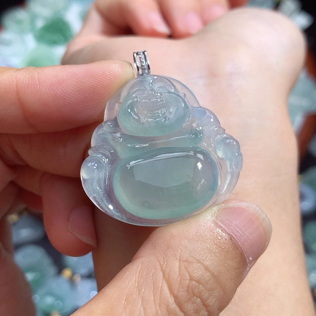 颈饰未镶嵌翡翠佛公
