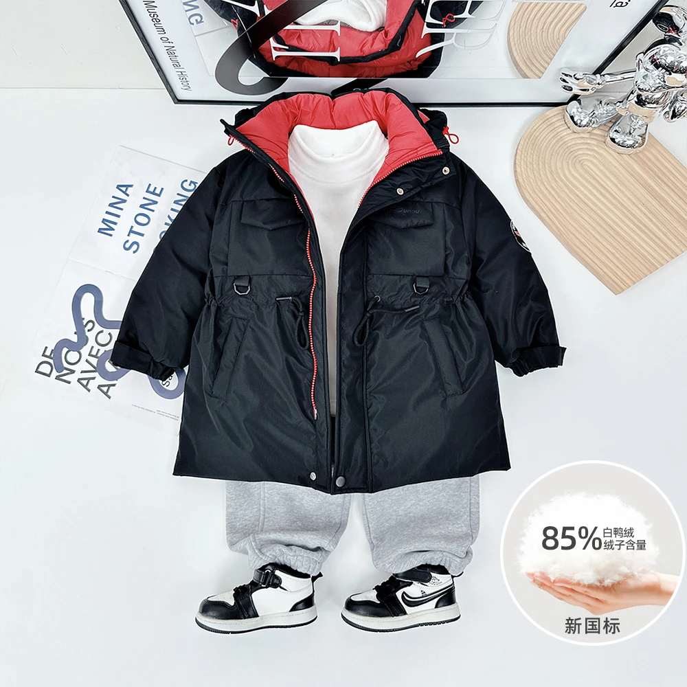 儿童羽绒服男童白鸭绒2025新款秋冬装 D-XXBB1558 悠悠童话童装
