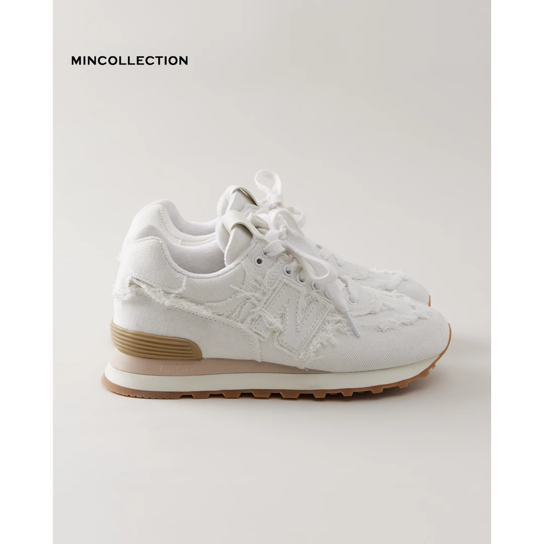 DE Mincollection流苏边阿甘鞋厚底增高舒适运动休闲鞋50201