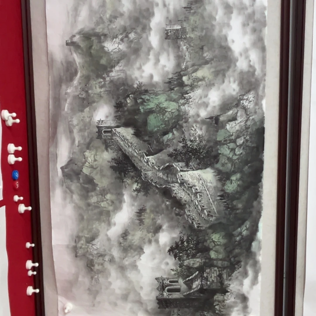 闫***妞国画绘画作品多次参加全国