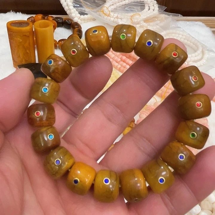 赵***标手串/手链牛骨牦牛骨卡14镶嵌