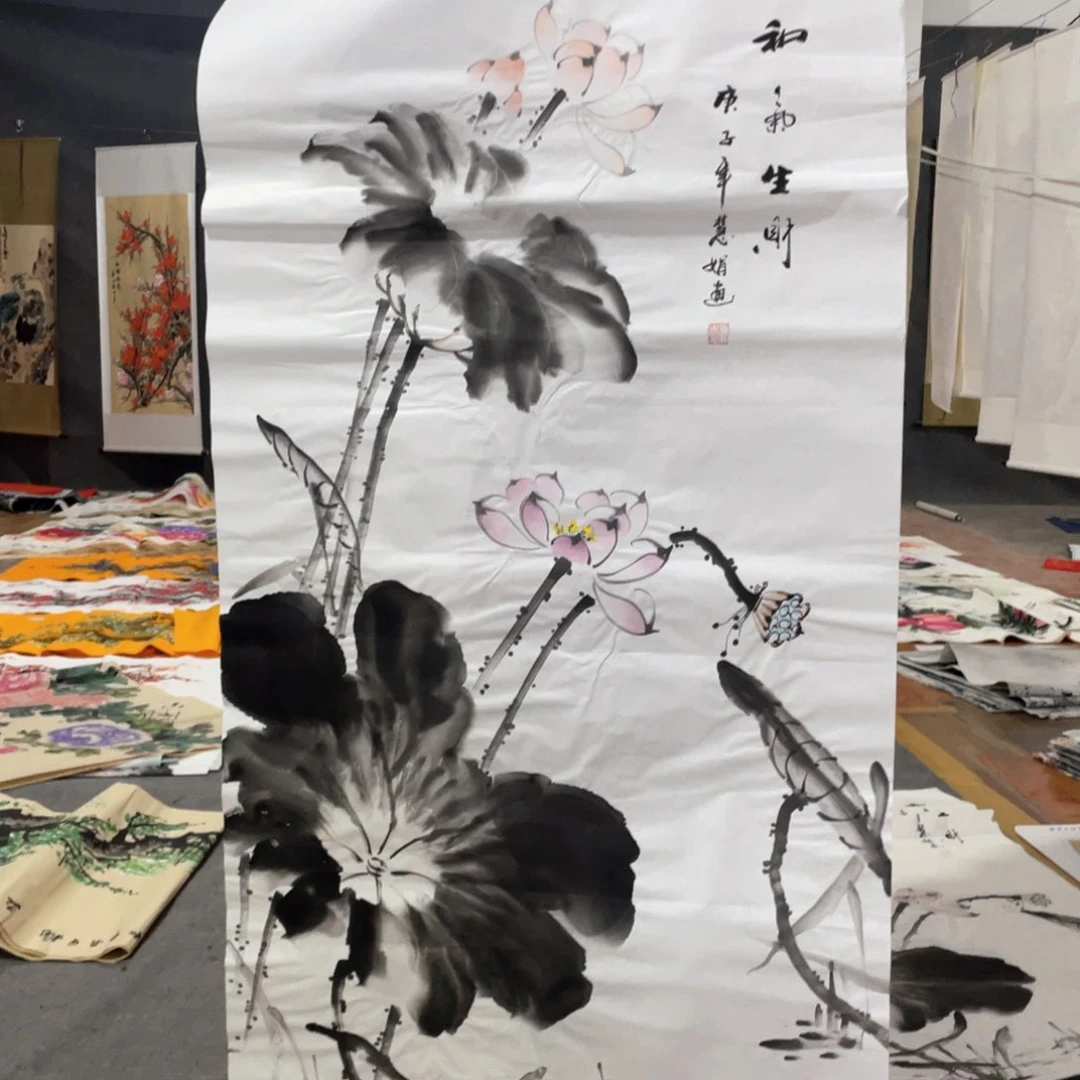 国画国画作品画心一张