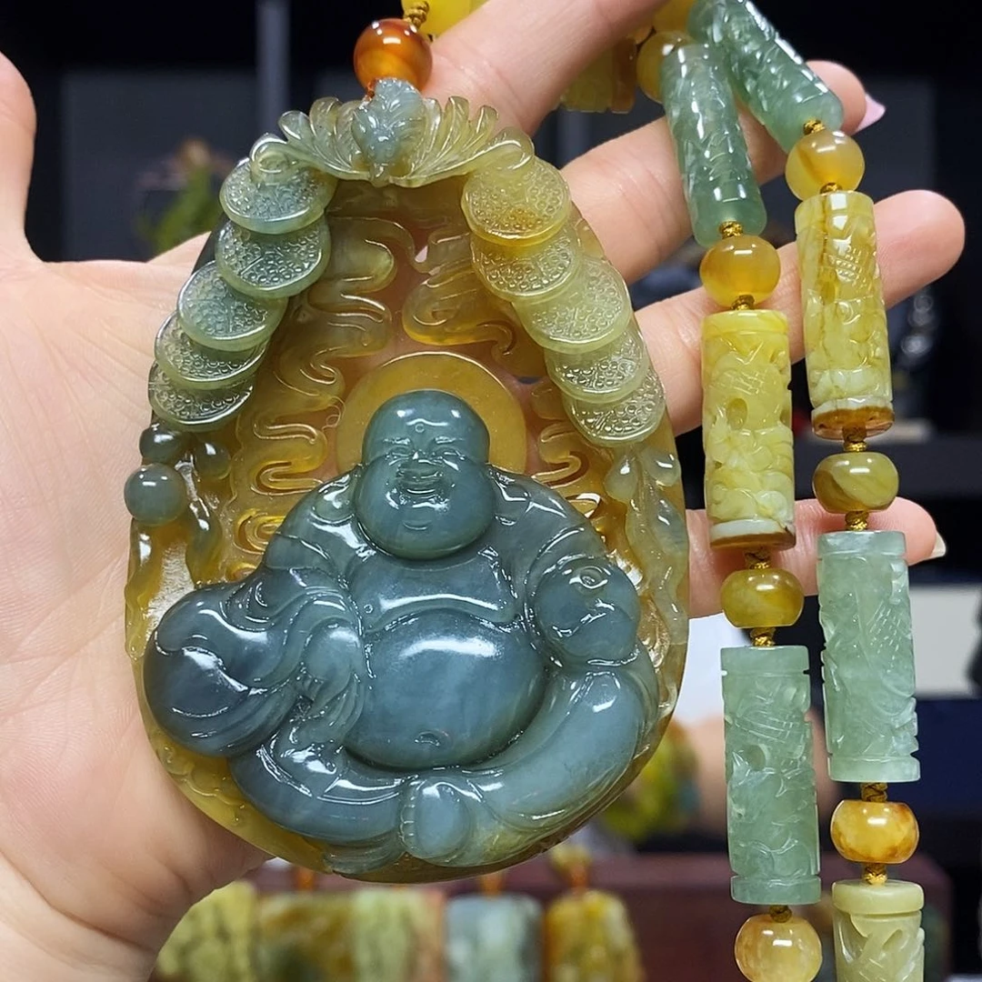 未镶嵌岫玉挂件吊坠