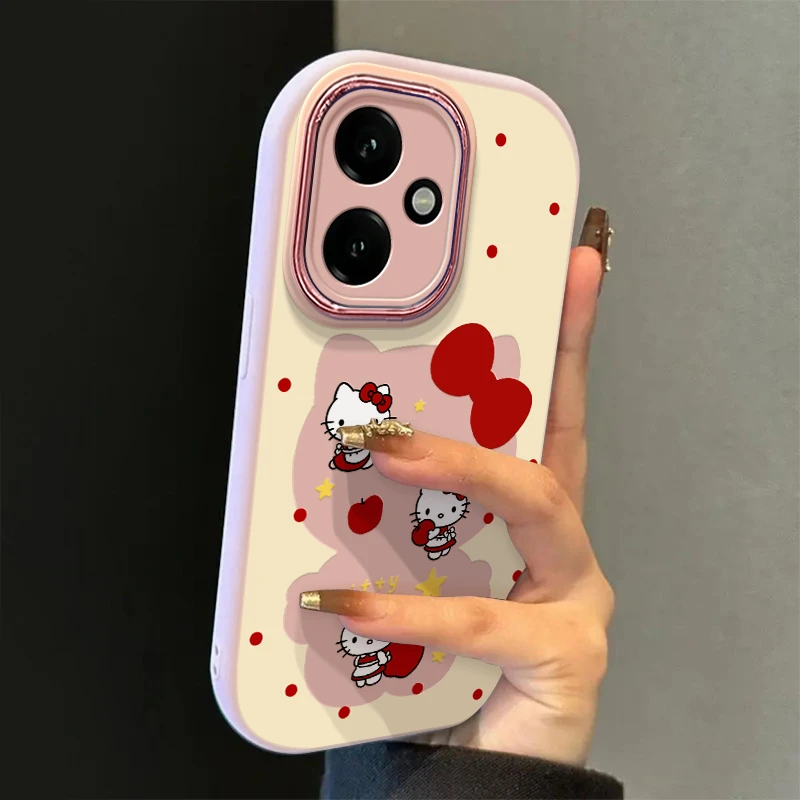 精孔胖子波点kt猫适用苹果16手机壳iphone15华为oppo小米vivo女43