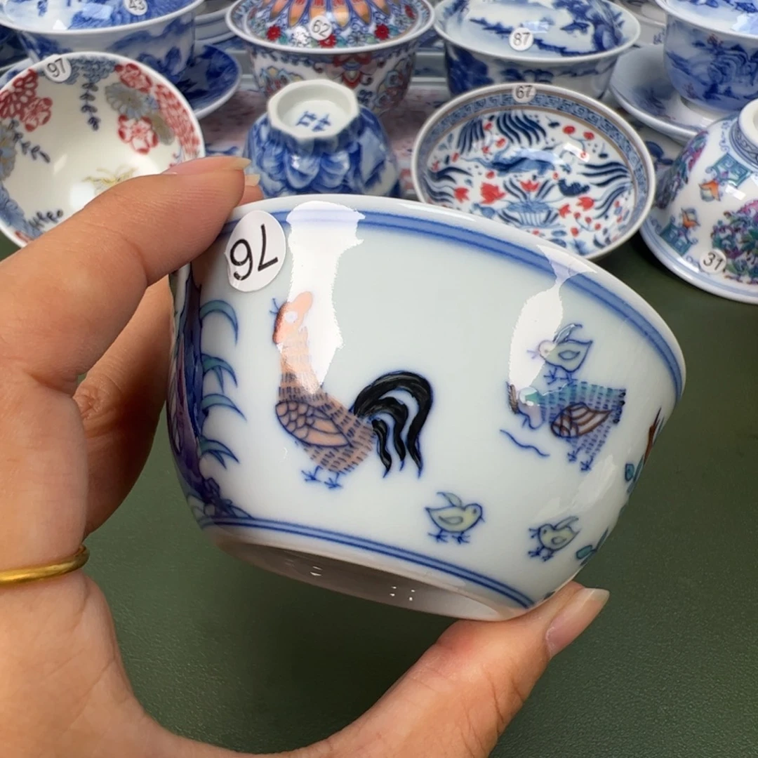 陶瓷景德镇纯手工纯手绘茶具木木76