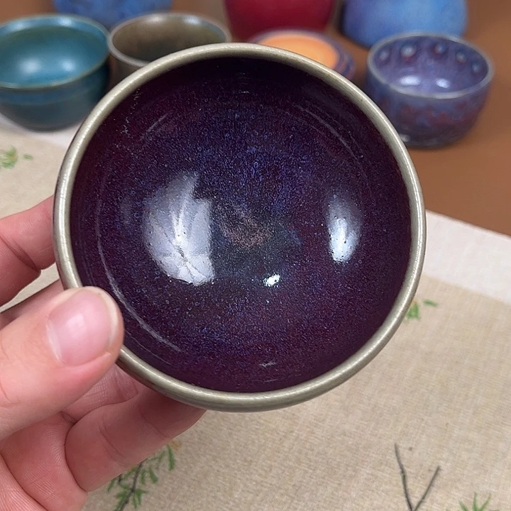 摆件原产地钧瓷茶杯主人杯
