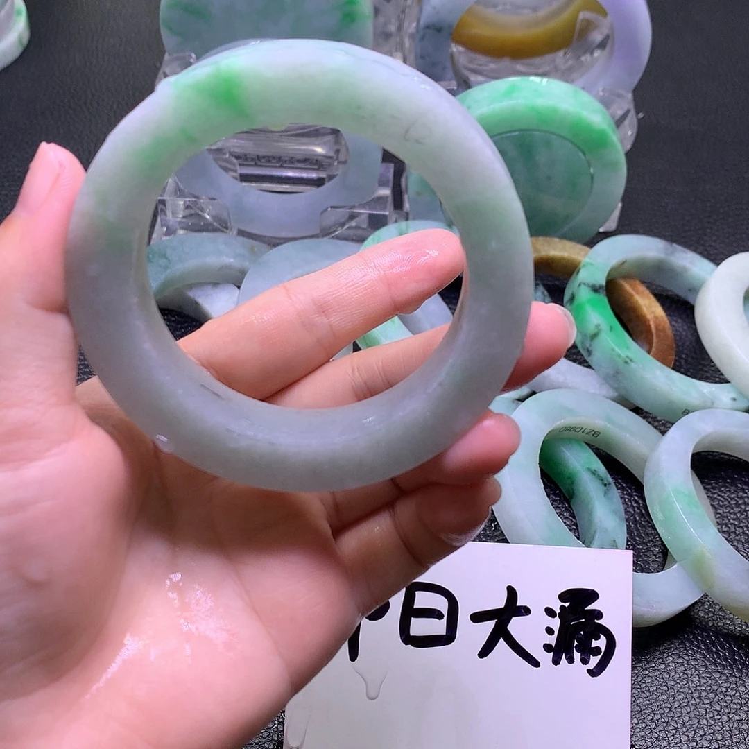 ~***~定制翡翠未镶嵌正圈